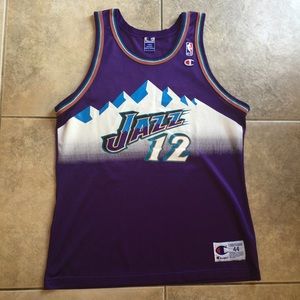 John Stockton Utah Jazz Champion Jersey